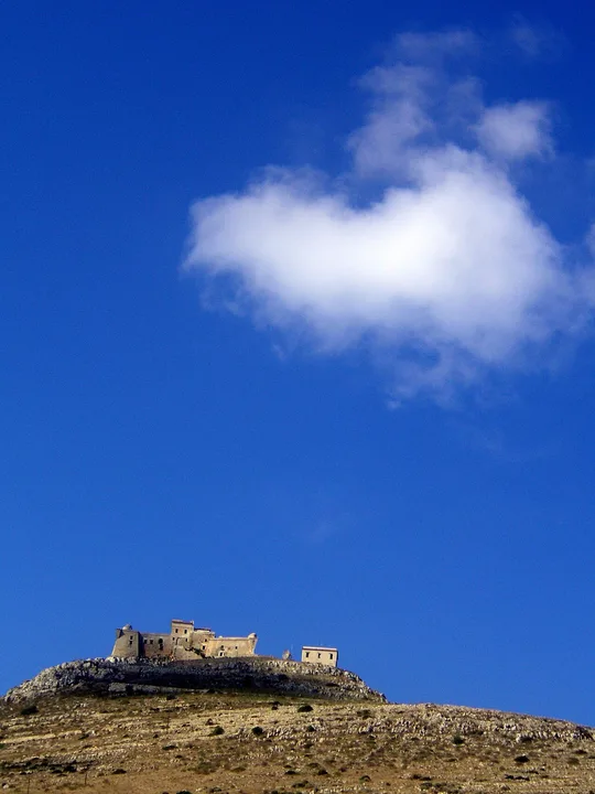 Castello di Santa Caterina above Favignana in Sicily.