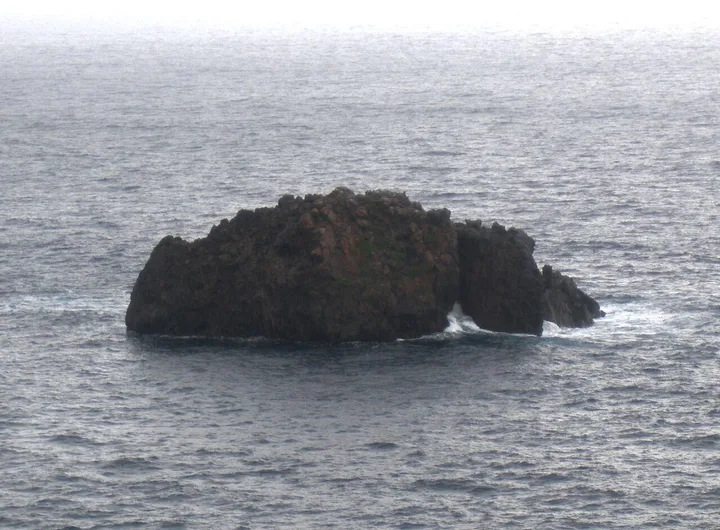 Pietra del Bagno islet off Lipari in the Aeolian Islands.
