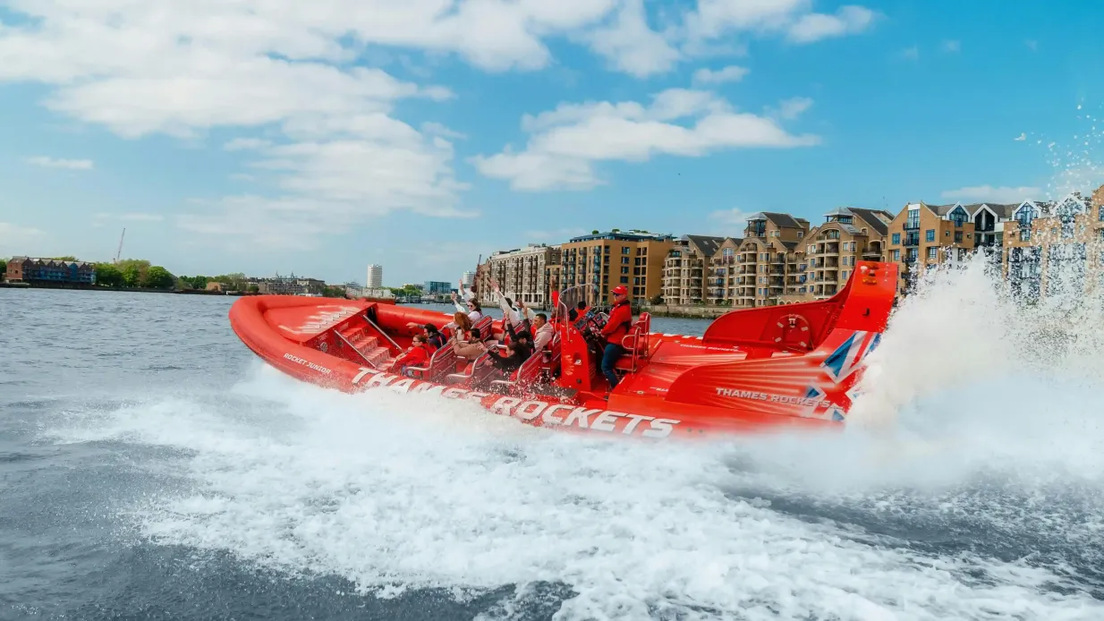 London: Thames Rockets Speedboat Erlebnis
