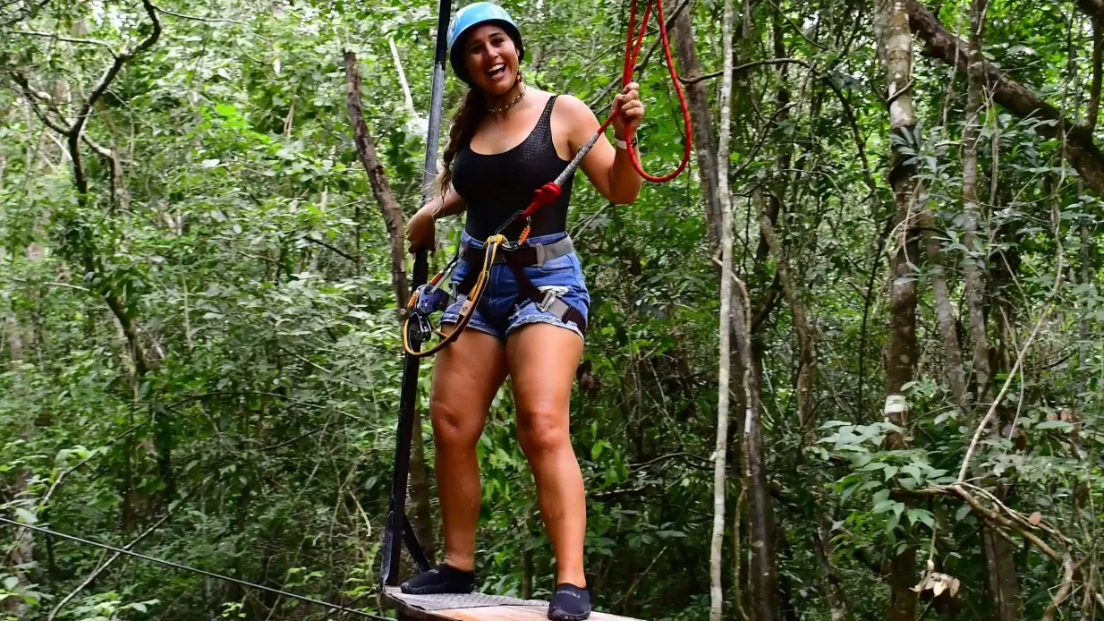 Río Secreto: tour guiado + almoço + Bicicleta, rapel e tirolesa