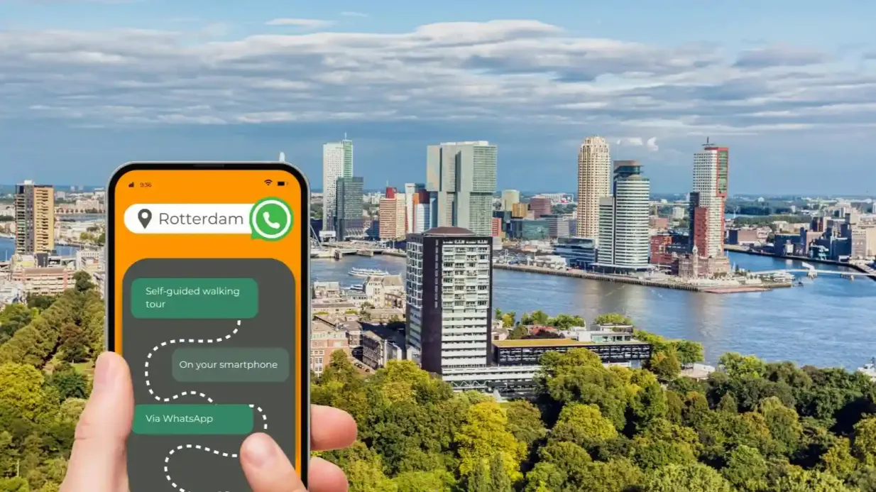 Rotterdam: Recorrido a pie autoguiado por la historia y los lugares más destacados