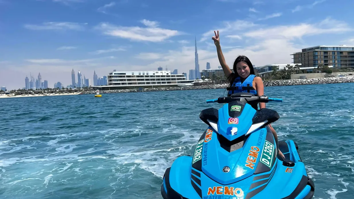 Dubai Jet Ski: 1-stündige Burj Al Arab & Atlantis Tour