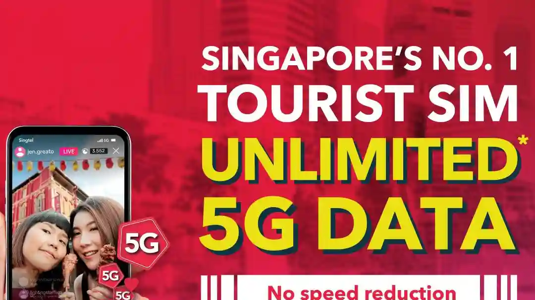 Singapour : Carte SIM 5G/4G (physique / eSIM)