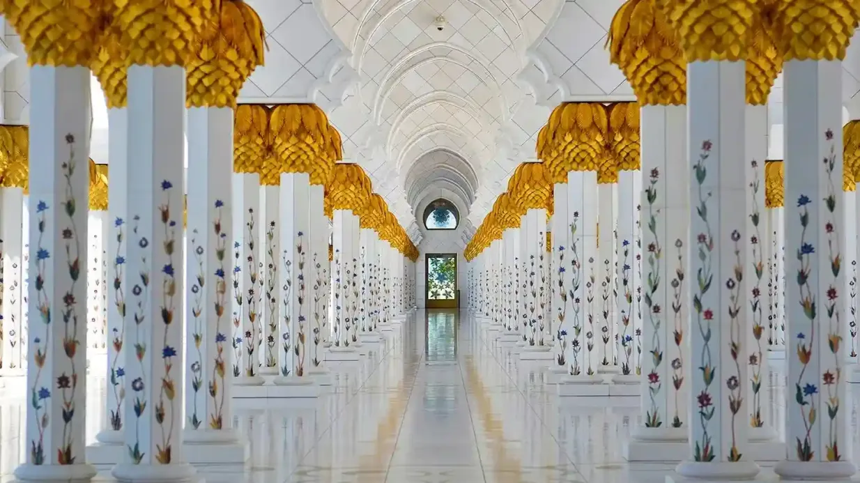 Excursion d'une journée au départ de Dubaï : Grande mosquée de SZ, visite de la ville + parc à thème facultatif d'Abu Dhabi