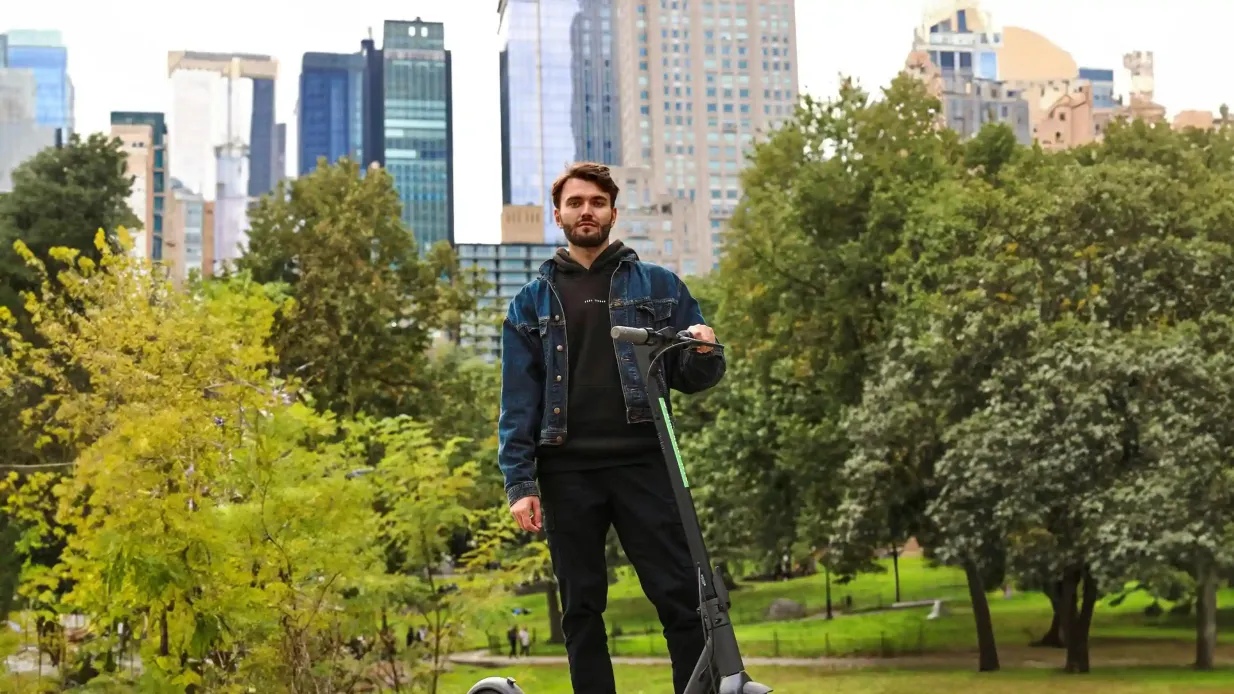 Elektroroller-Verleih im Central Park