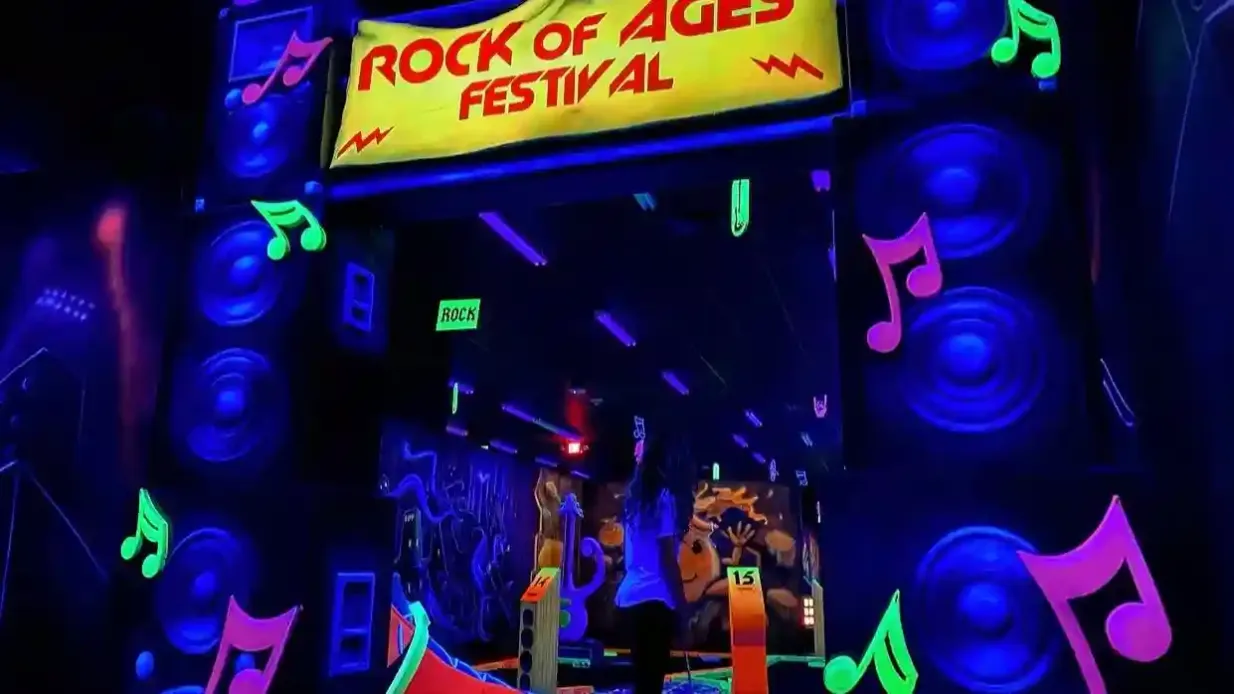 Rock of Ages Blacklight Mini Golf Provided by Mall of America
