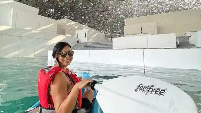 Kayaking in the Louvre Abu Dhabi Provided by Sea Hawk Watersports and Adventure