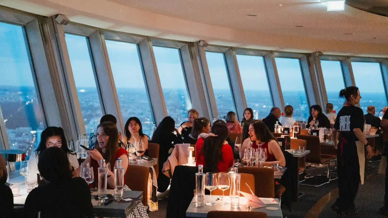 Berlin TV Tower: Admission + Four Course My Home - Tim Raue Menu + Drinks Provided by Tiqets International B.V.