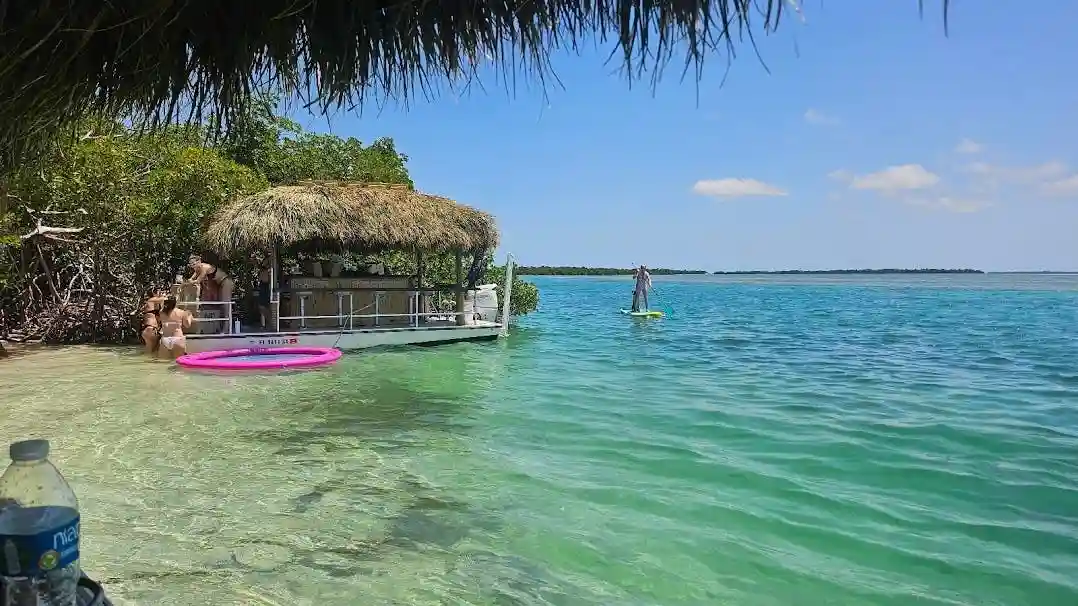 Private Key West: Sandbar Trip on a Tiki Boat Provided by Fareharbor Marketplace USD