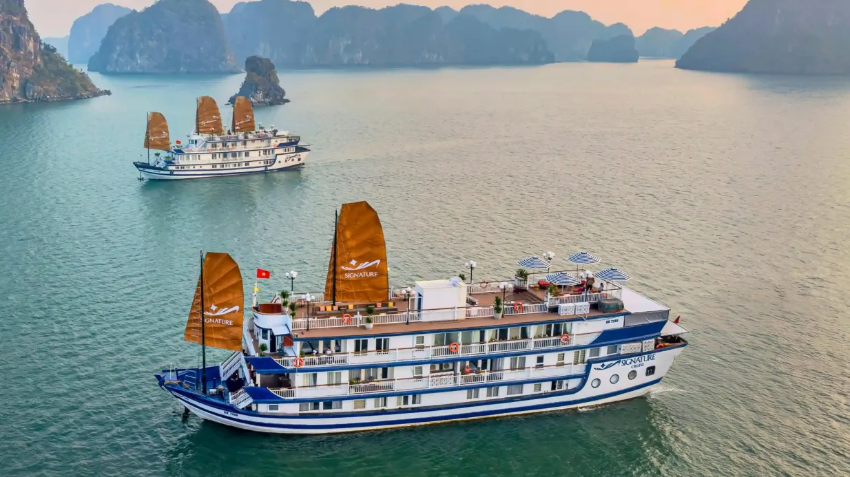 Hạ Long & Bai Tu Long Bay: 2D1N Bootstour mit Signature + optionaler Transfer Bereitgestellt von SST TRAVEL