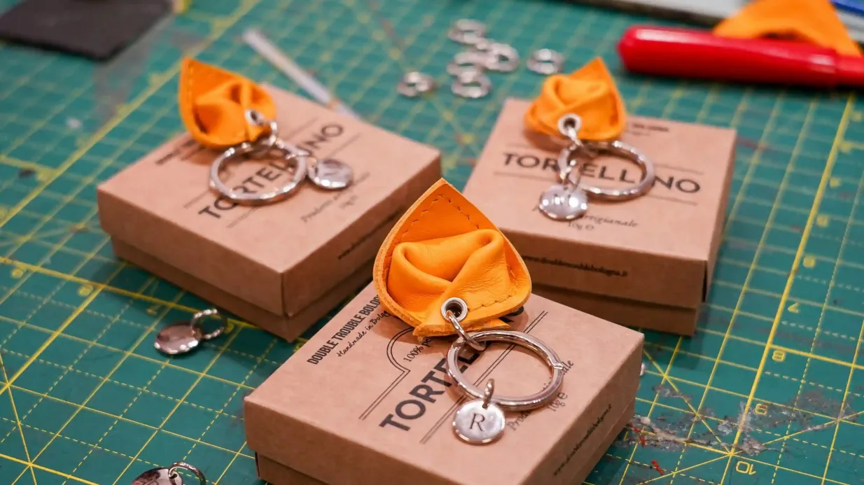 Bolonha: Oficina de artesanato de porta-chaves Tortellino