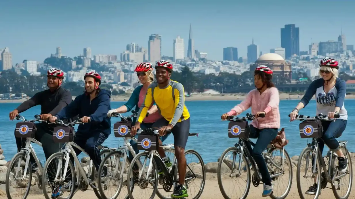 San Francisco: Alcatraz Island Entry + Guided Electric Bike Tour Provided by Bay City Bike Rentals & Tours
