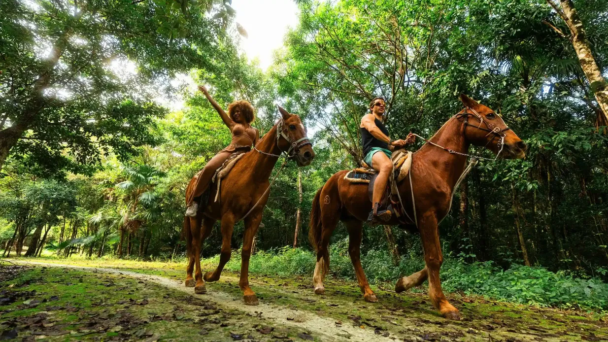 Extreme Adventure Cancun: Horseback Riding with ATV Ride, Ziplines & Cenote Provided by Operadora de Excursiones Nauticas SA de CV