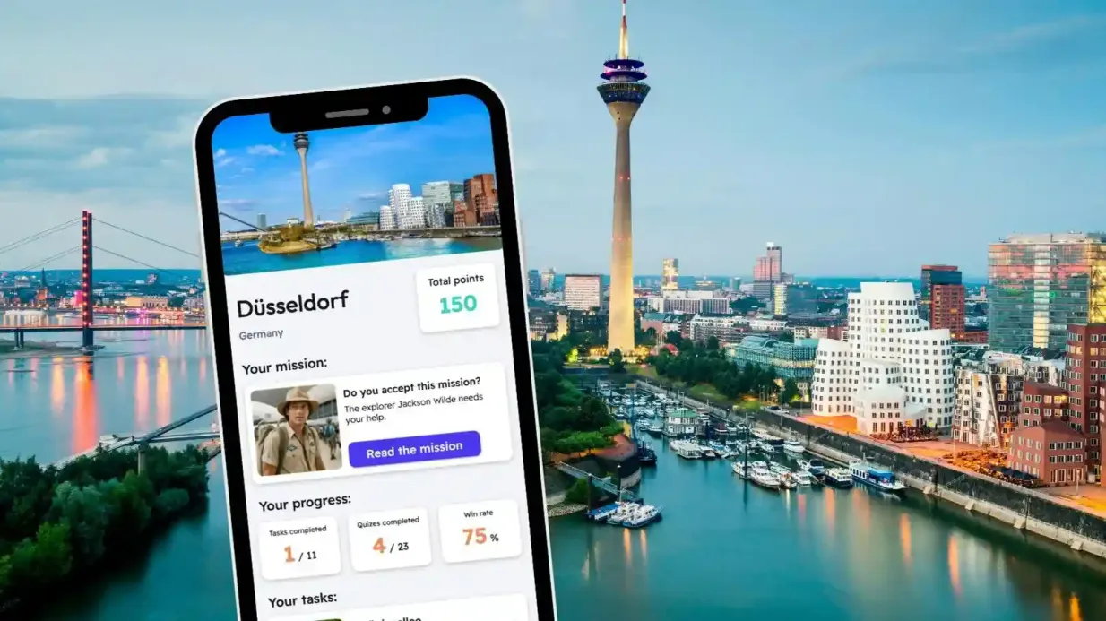 Düsseldorf : Jeu d'exploration de la ville