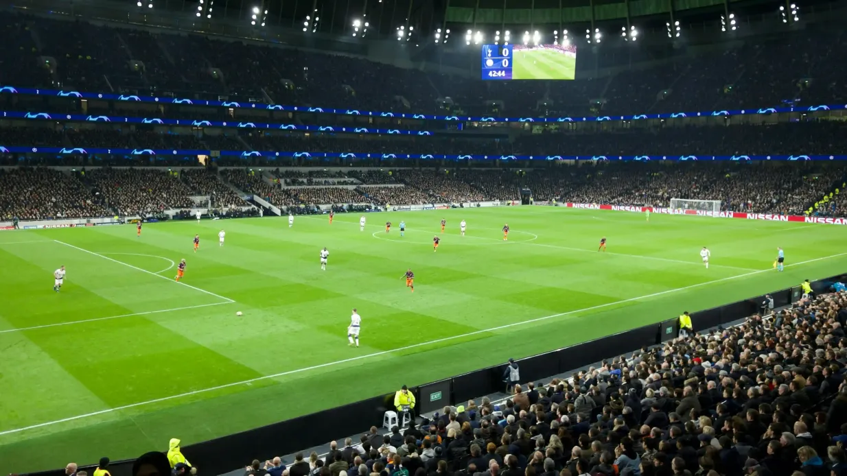 Fußballspiel des FC Tottenham im Stadion der Spurs