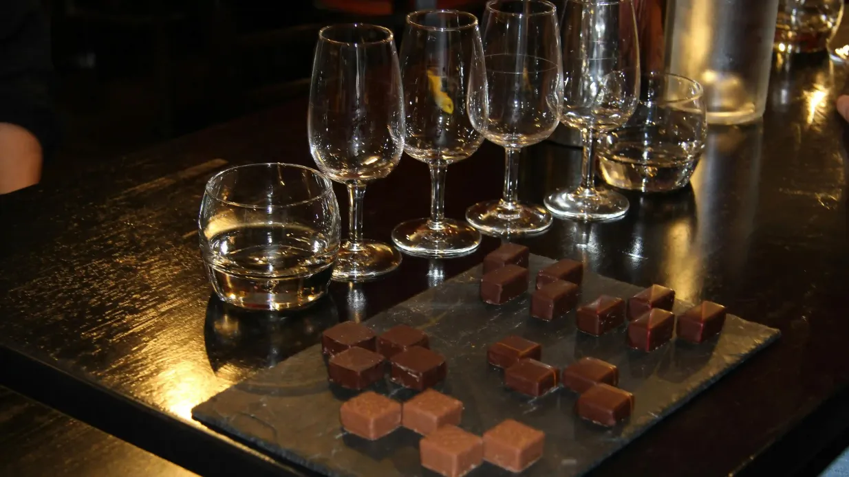 Degustação particular de vinhos e chocolates
