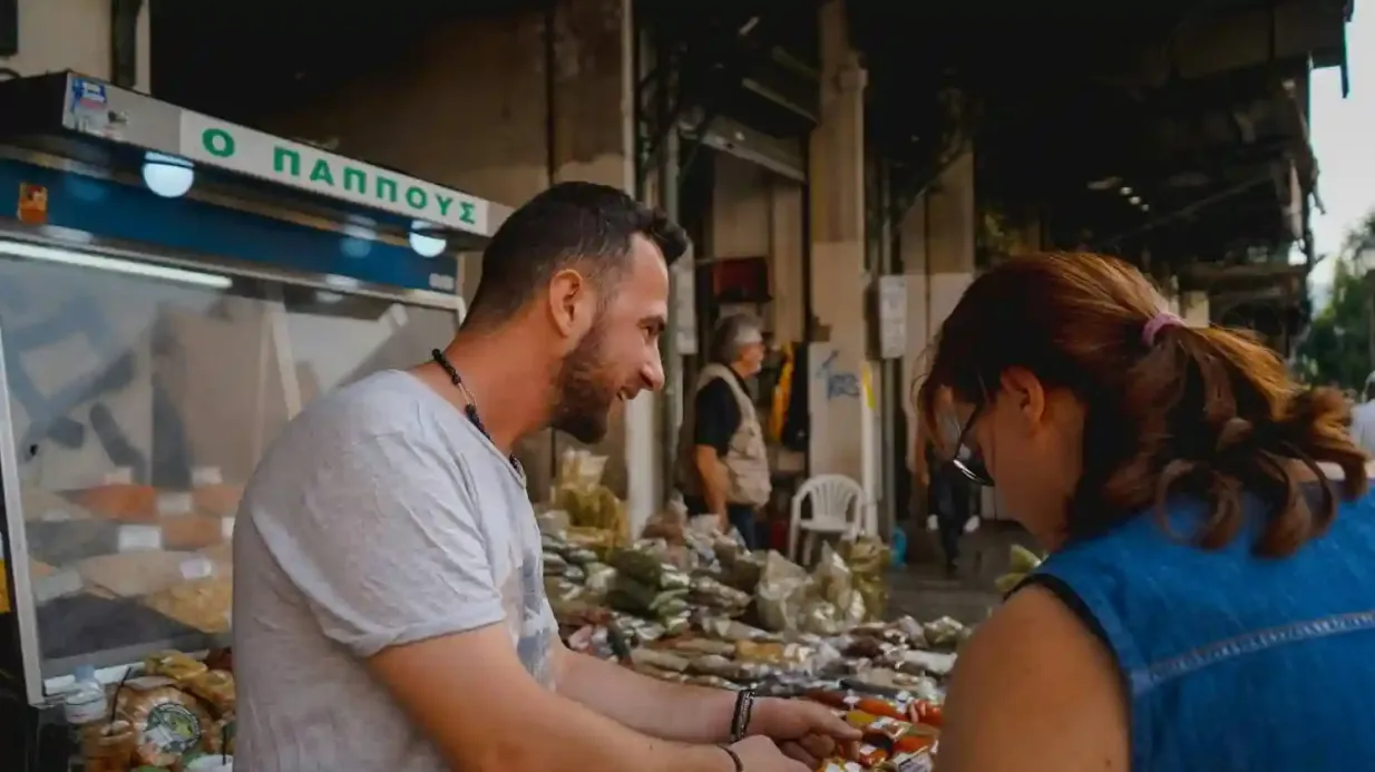 Atene: Degustazione guidata di cibo e tour del mercato