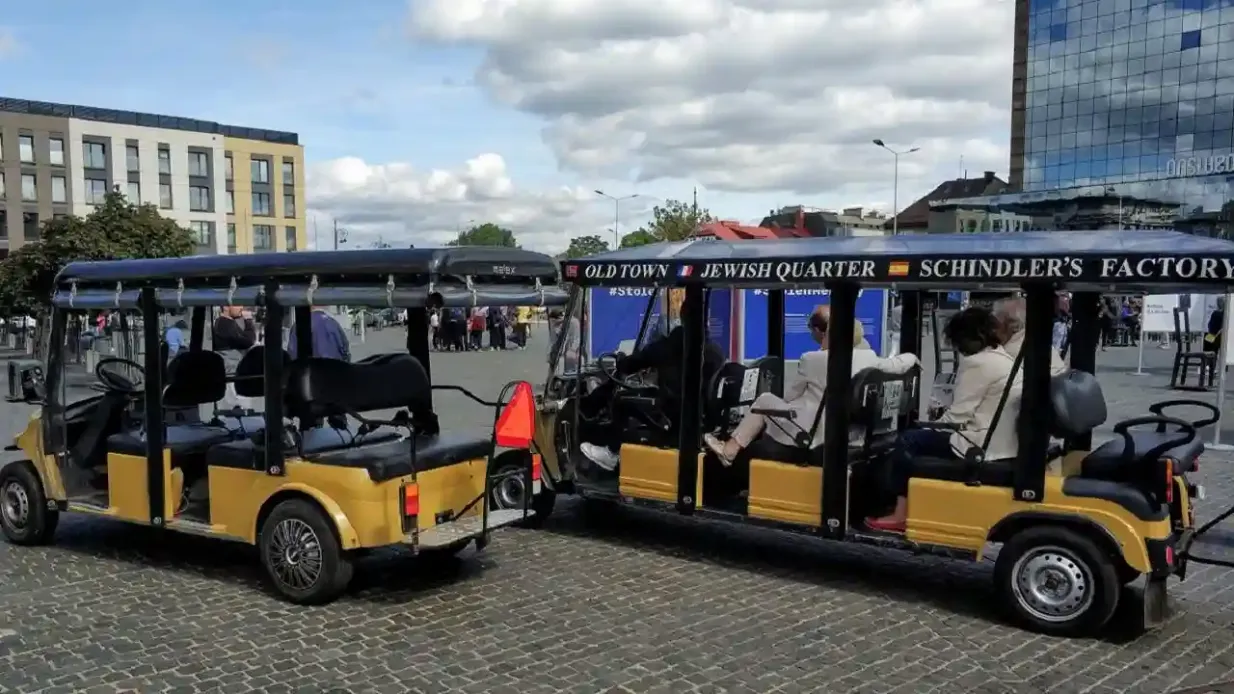Quartiere Kazimierz Cracovia: Tour con carrello da golf elettrico + guida audio Fornito da All Poland Sp. z o.o.