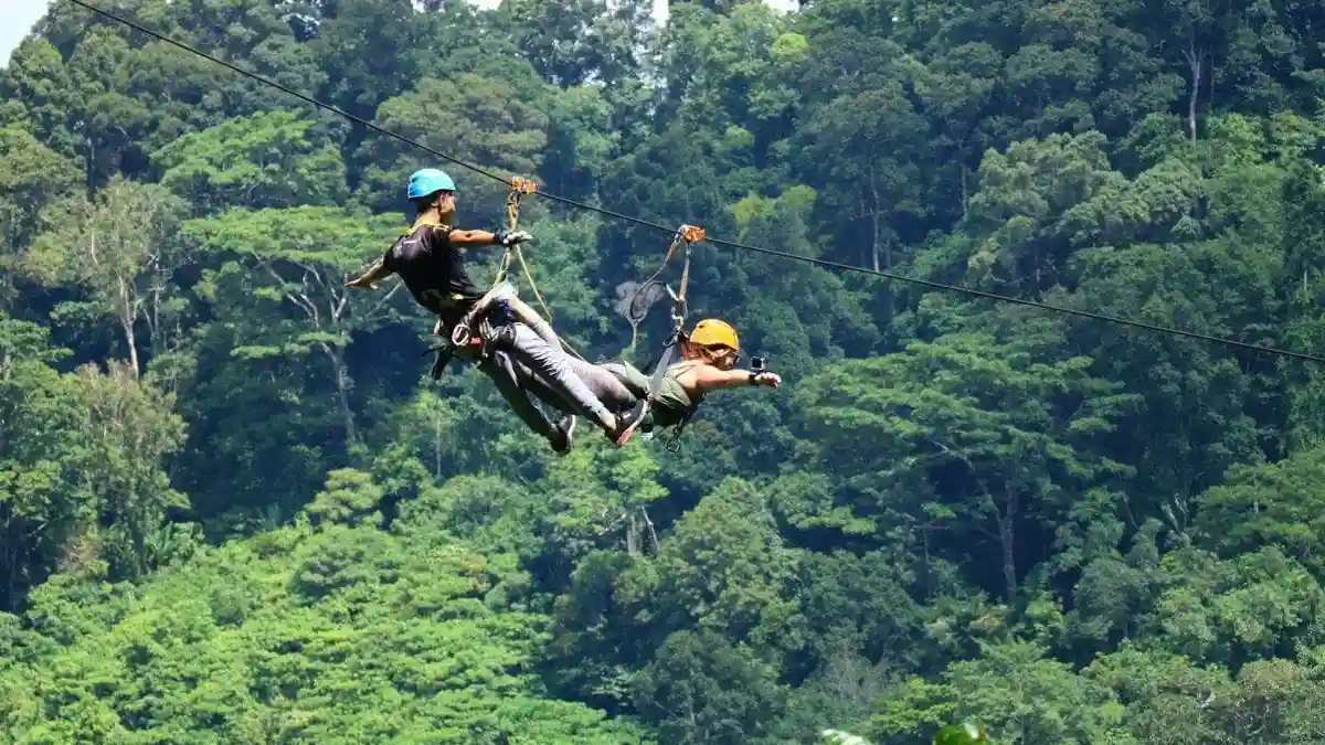 Phuket: Flying Hanuman Zipline com traslado do hotel