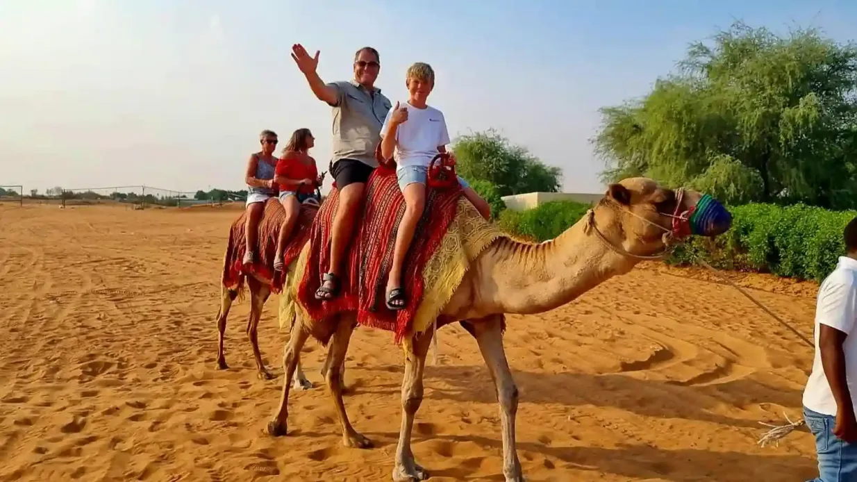 Désert de Dubaï : Safari à dos de chameau dans les dunes rouges