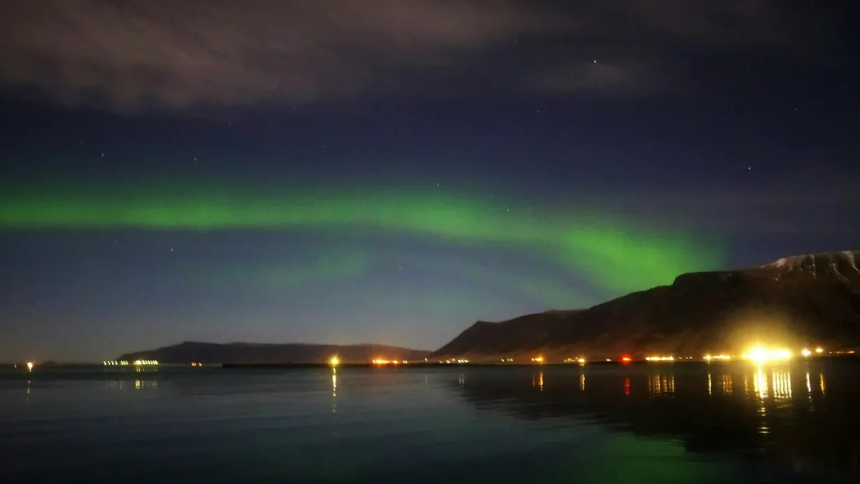 Aurora boreale: Tour in barca di 2,5 ore