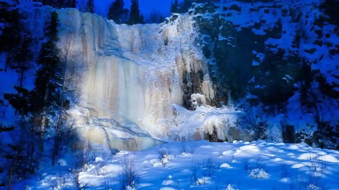 From Rovaniemi: Frozen Waterfalls of Korouoma Tour