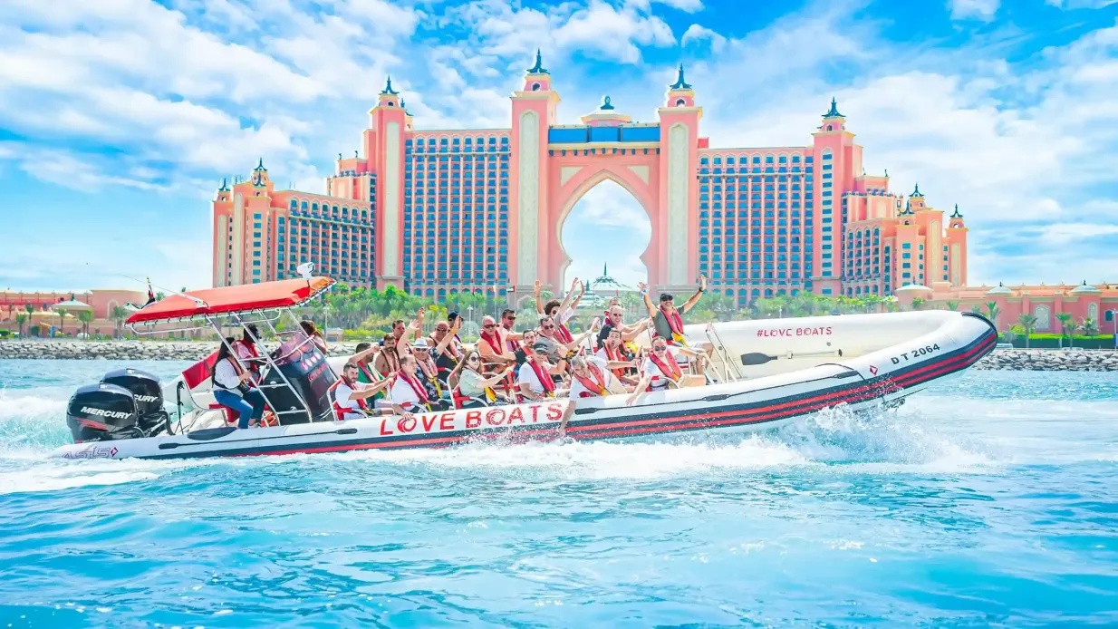 Love Boats: 75-Minute Speedboat Tour - Ain Dubai & Atlantis. Provided by Love Boat for Yachts  and Boats Rental LLC