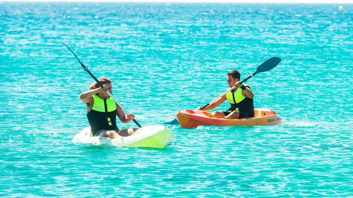 Mykonos Super Paradise Beach: Kayak & Paddle Rental Provided by AFOI XYDAKI IKE