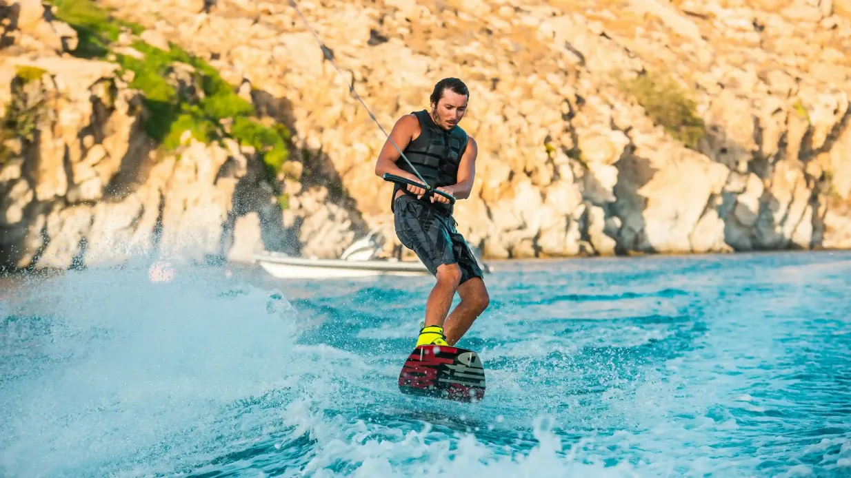 Mykonos Super Paradise Beach: Water Ski, Wakeboard and Kneeboard Rental Provided by AFOI XYDAKI IKE