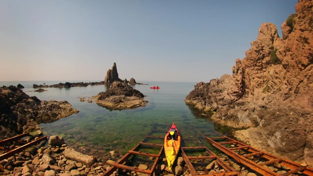 Cabo de Gata: Cliffside Kayaking Provided by Cabo de Gata Activo SL