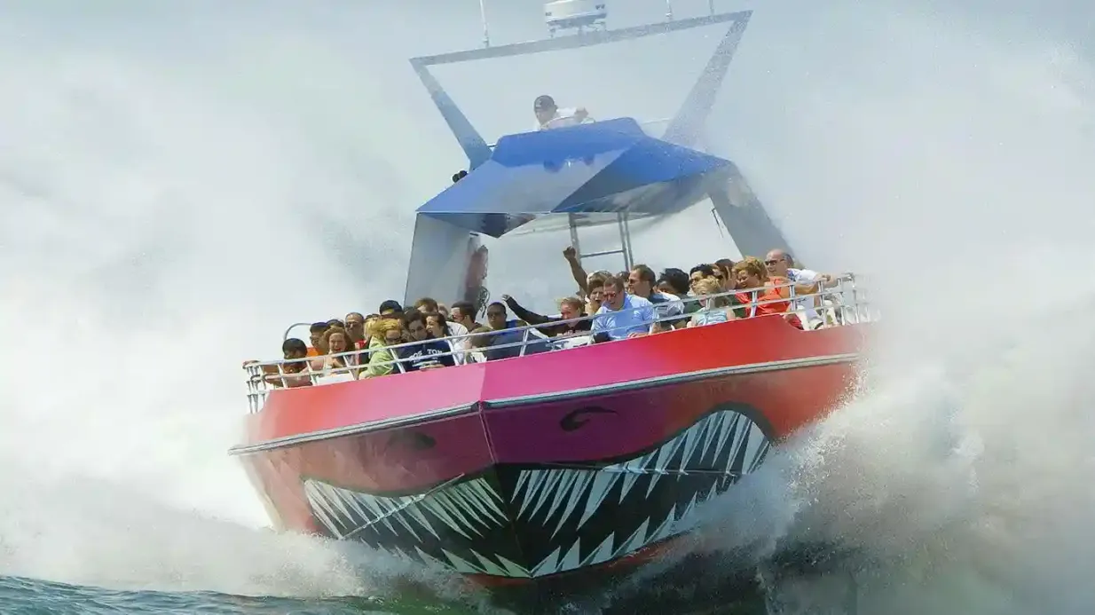 Hafen von Boston: Codzilla Thrill Boat Ride Bereitgestellt von Boston Harbor City Cruises
