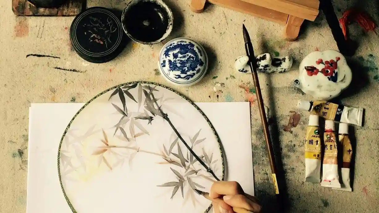 Chinese Ink Painting Class Provided by Ka Atelier . Painting Studio