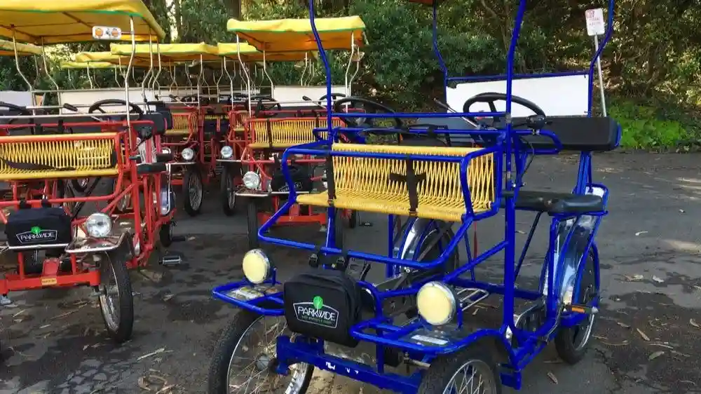 San Francisco: Surrey Bike Rental in Golden Gate Park Provided by Bay City Bike Rentals & Tours