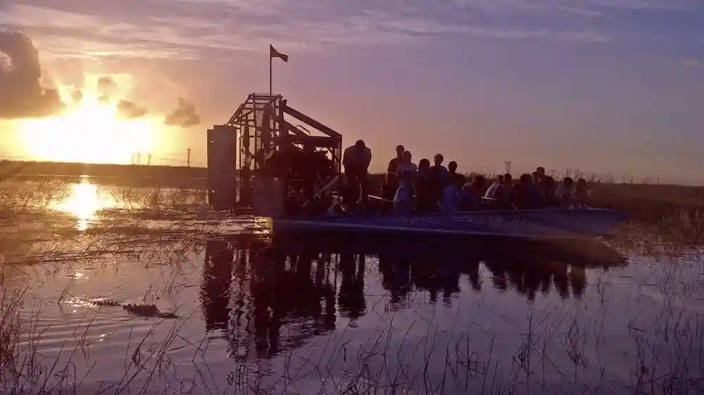 Fort Lauderdale: Gator Nights: 60 minutos de aventura en hidrodeslizador por los Everglades Operado por Sawgrass Recreation Park