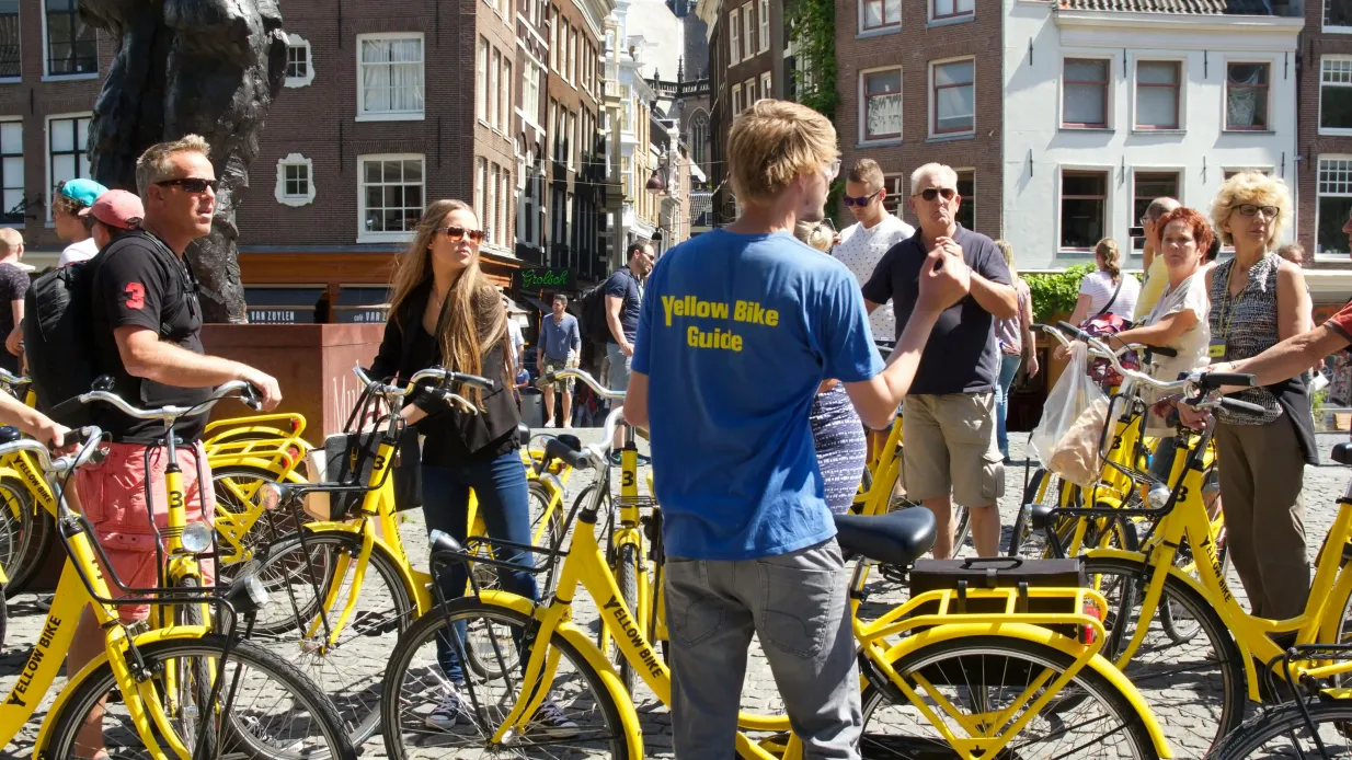 Amsterdã: Passeio de bicicleta de 2 horas pelos destaques Organizado por Yellow Bike