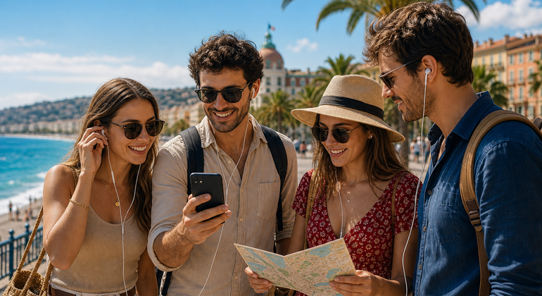 Halbgeführte Tour durch die Altstadt von Nizza mit Schatzsuche und Audioguide Bereitgestellt von Treasure GO