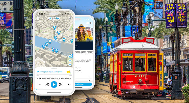 Aplicación de audioguía: Recorrido por el Barrio Francés de Nueva Orleans