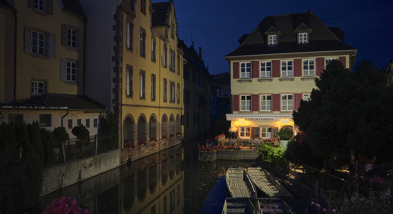 Colmar at Night: A City of Lights and Reflections France &mdash; #3