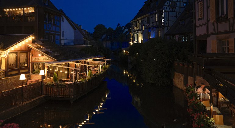 Colmar at Night: A City of Lights and Reflections France &mdash; #4