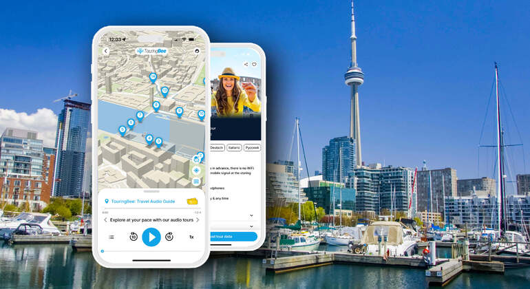 Application audio autoguidée : Visite de la ville de Toronto Fournie par TouringBee