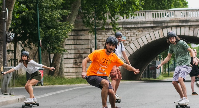 Paris Electric Skateboarding Tour & Races for Everyone Provided by Christopher