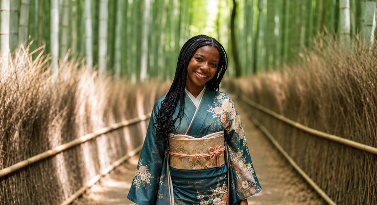 Kyoto Kimono Bamboo Photo Walking Tour & Tea Ceremony Japan &mdash; #12