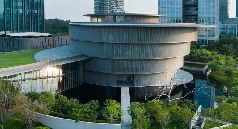 Entrée du musée d'art et œuvre de Tadao Ando Chine &mdash; #3