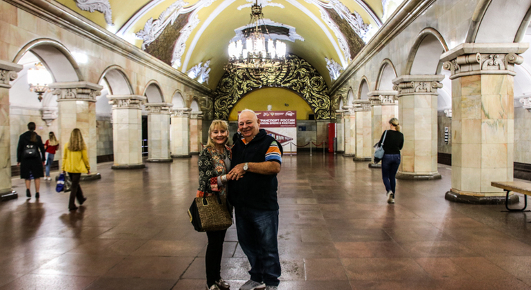 Tour of the Most Beautiful Stations of the Moscow Metro Russia — #1