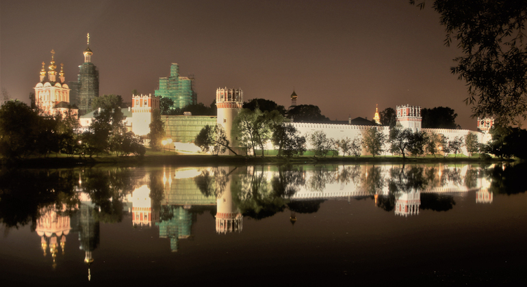 Visita nocturna a Moscovo com transporte