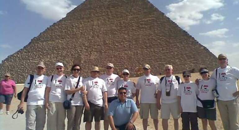 Excursion d'une journée aux pyramides de Gizeh, au musée égyptien et au bazar