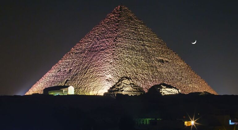 Pyramids of Giza Sound & Light Show from Cairo Egypt &mdash; #4