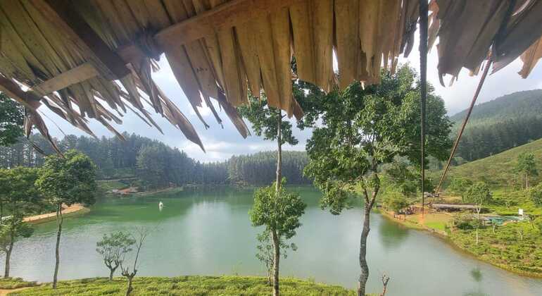 Viagem de Kandy ao lago Sembuwatta e à cascata de Hunasfall