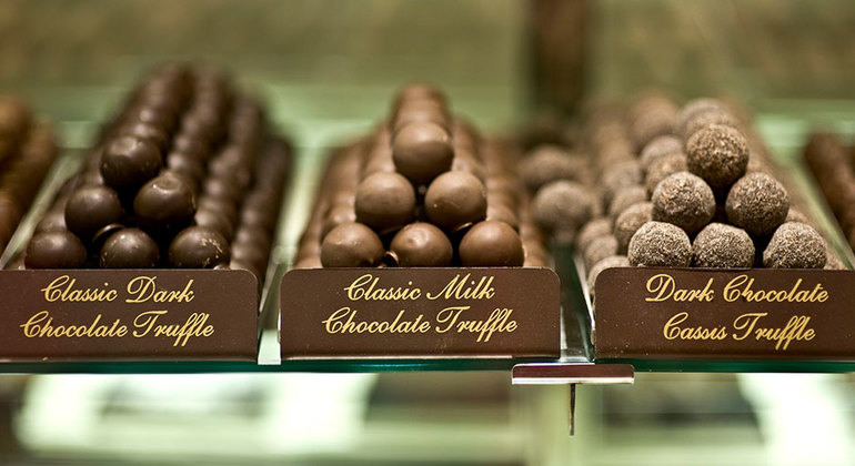 Mayfair-Schokoladenverkostungstour Bereitgestellt von London Mystery Walks 