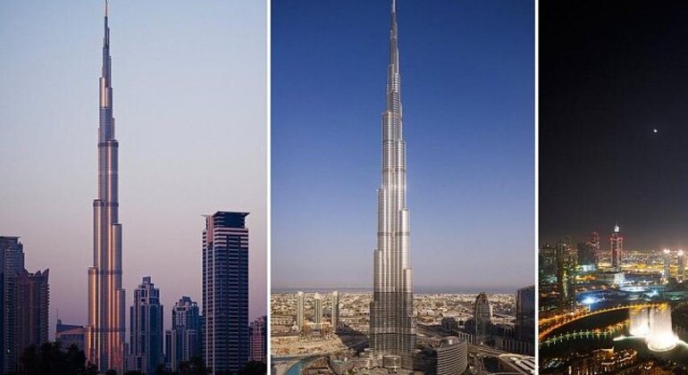 Burj Khalifa en la cima con traslado